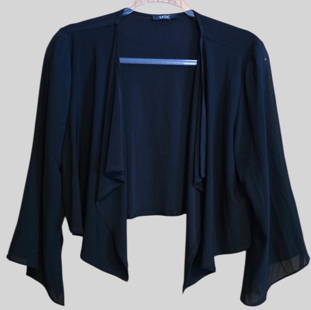 MSK Black Casual Shrug Med